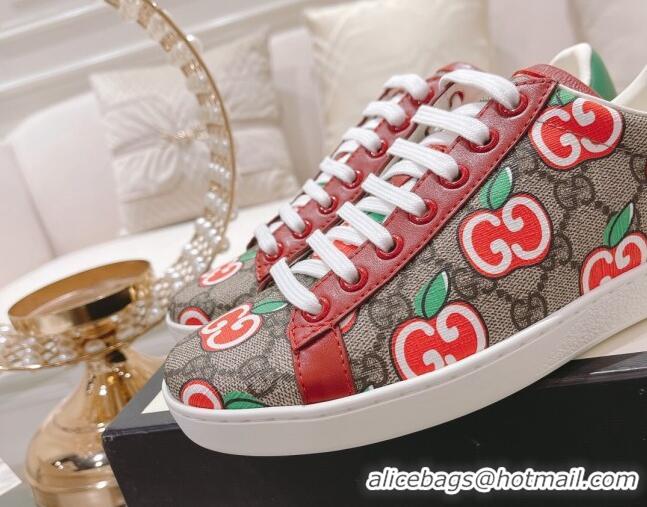 Charming Gucci Ace GG Canvas Sneakers APPLES 012096