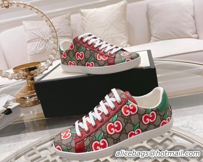 Charming Gucci Ace GG Canvas Sneakers APPLES 012096