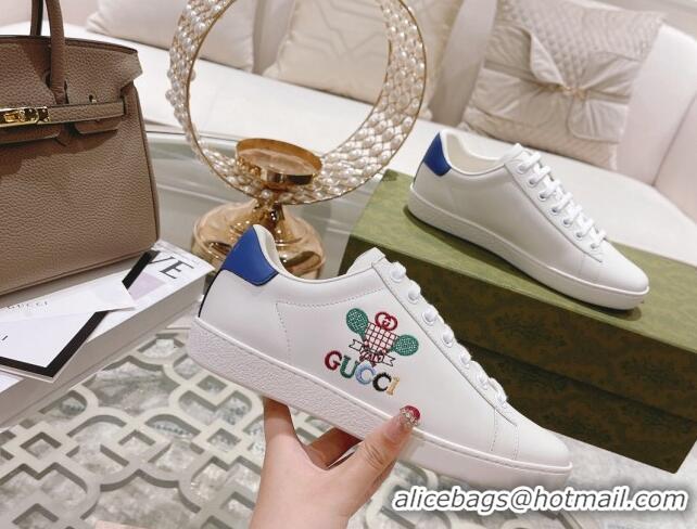 Best Price Gucci Ace Leather Sneakers TENNIS White 1012097