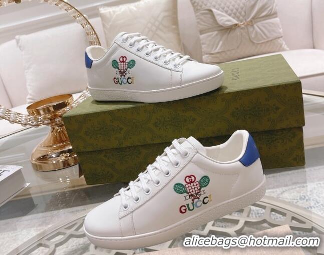 Best Price Gucci Ace Leather Sneakers TENNIS White 1012097