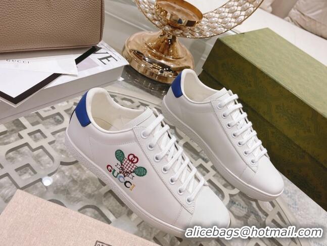 Best Price Gucci Ace Leather Sneakers TENNIS White 1012097