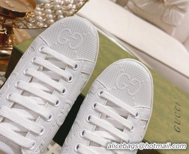 Good Quality Gucci Ace GG Leather Sneakers White 012098