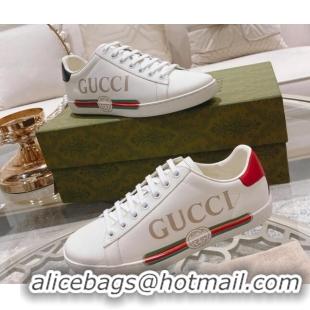 Trendy Design Gucci Ace Leather Sneakers with Web White 012101