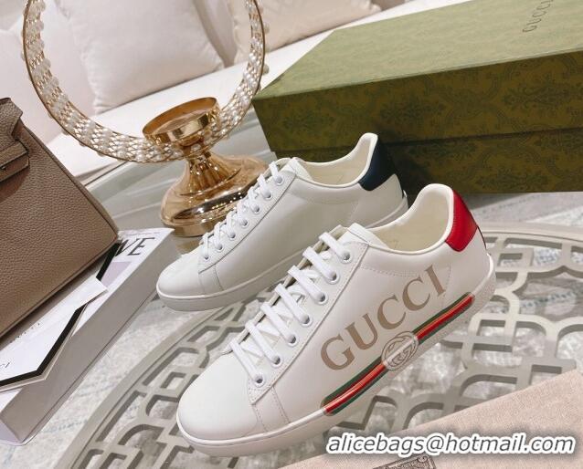 Trendy Design Gucci Ace Leather Sneakers with Web White 012101