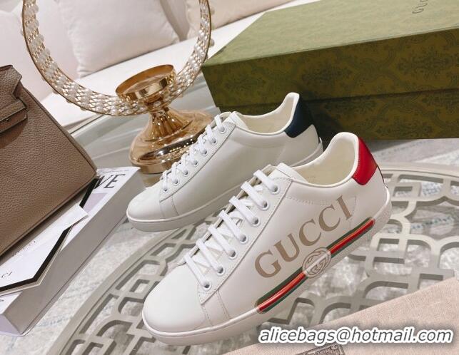 Trendy Design Gucci Ace Leather Sneakers with Web White 012101