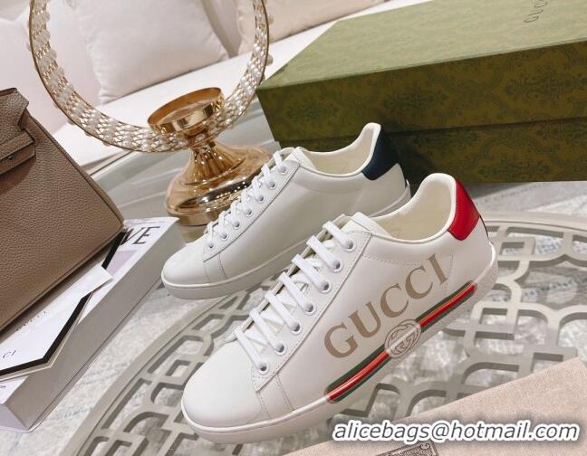 Trendy Design Gucci Ace Leather Sneakers with Web White 012101