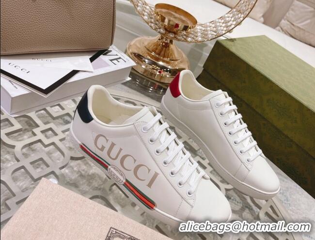 Trendy Design Gucci Ace Leather Sneakers with Web White 012101