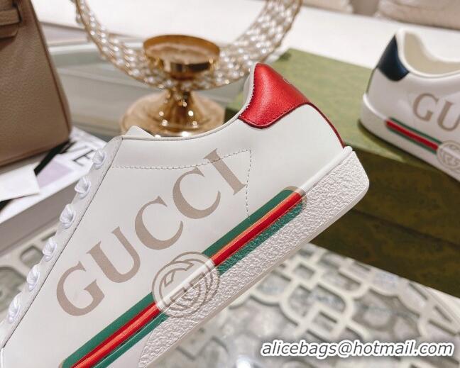 Trendy Design Gucci Ace Leather Sneakers with Web White 012101