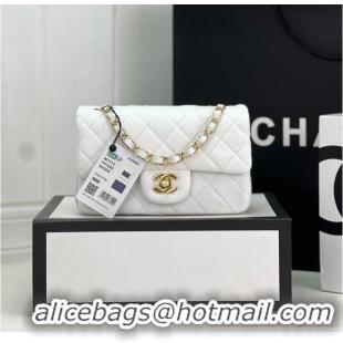 Luxurious Discount Chanel CLASSIC HANDBAG A1116 WHITE