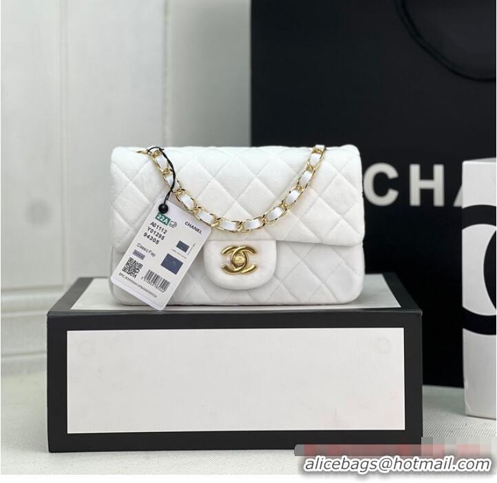 Luxurious Discount Chanel CLASSIC HANDBAG A1116 WHITE