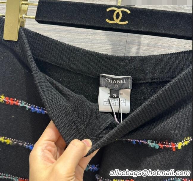 Top Quality Chanel Cashmere Pants CH92845 Black 2023