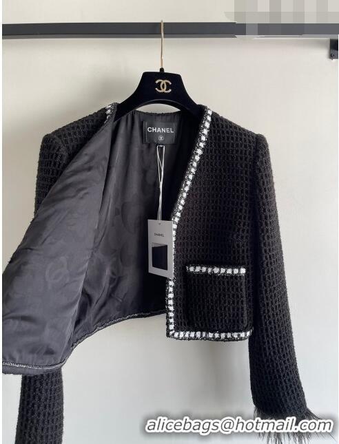 ​Traditional Discount Chanel Tweed Jacket CH92853 Black 2023