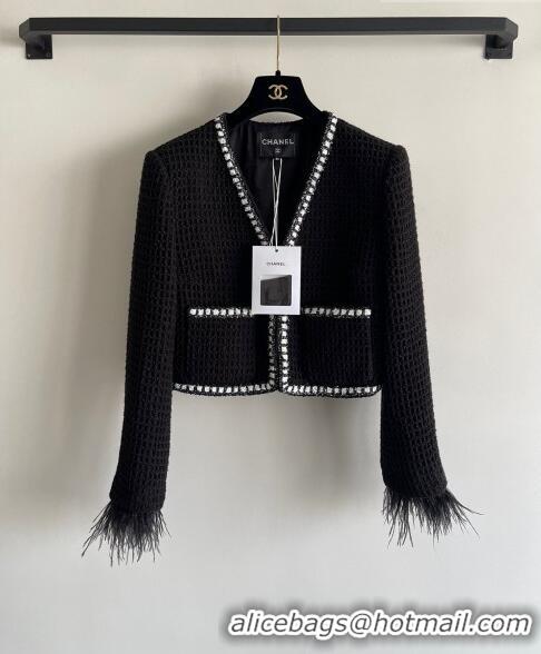 ​Traditional Discount Chanel Tweed Jacket CH92853 Black 2023