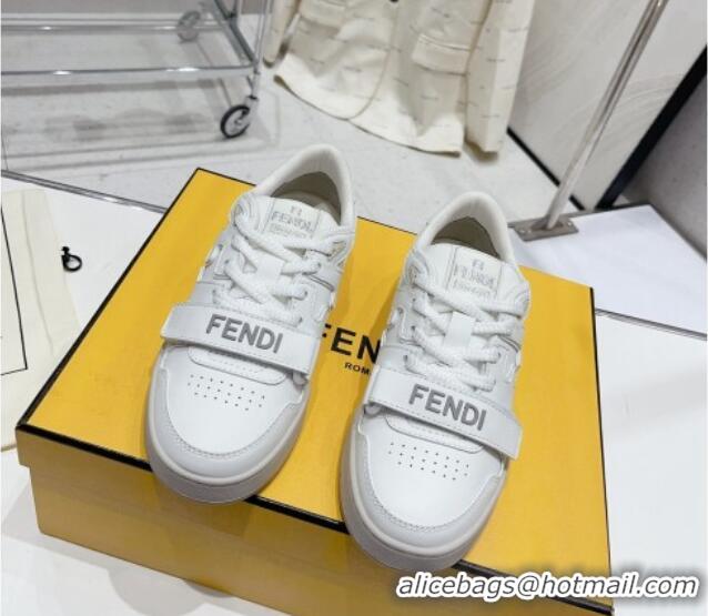 Trendy Design Fendi Calfskin Match Sneakers White 809028