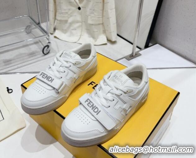 Trendy Design Fendi Calfskin Match Sneakers White 809028