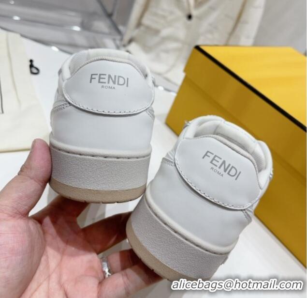 Trendy Design Fendi Calfskin Match Sneakers White 809028