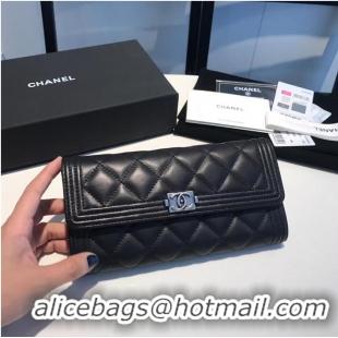 Top Grade Chanel Quilted Lambskin Leather AP0252 Black