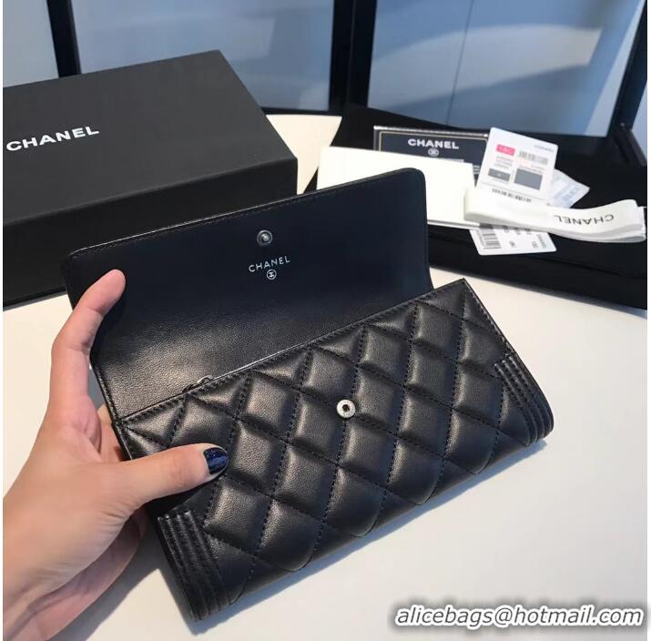 Top Grade Chanel Quilted Lambskin Leather AP0252 Black