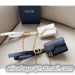 Famous Brand Dior Leather Saddle Belt Bag CD1018 2023