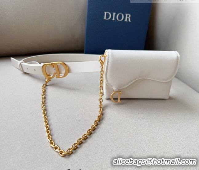 Famous Brand Dior Leather Saddle Belt Bag CD1018 2023