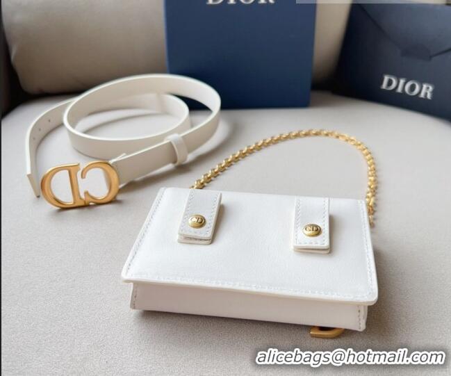 Famous Brand Dior Leather Saddle Belt Bag CD1018 2023