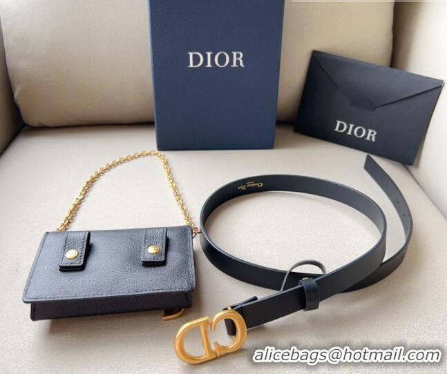 Famous Brand Dior Leather Saddle Belt Bag CD1018 2023