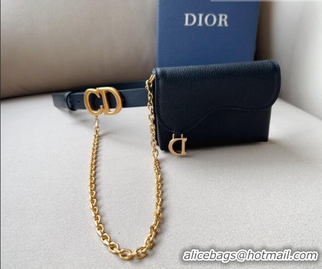 Famous Brand Dior Leather Saddle Belt Bag CD1018 2023