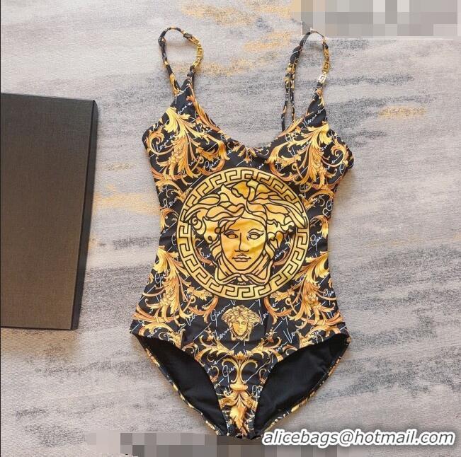 ​New Style Versace Swimwear 0816 Black/Gold 2023