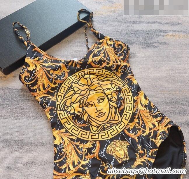 ​New Style Versace Swimwear 0816 Black/Gold 2023