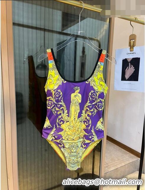 ​Super Quality Versace Swimwear 0816 Purple 2023