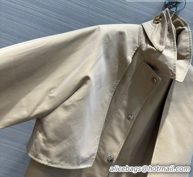 Buy Discount Burberry Cropped Trench Coat B9208 Khaki 2023