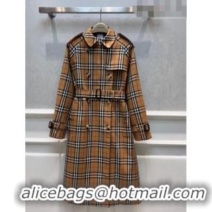 Top Quality Burberry Check Trench Coat B9205 2023