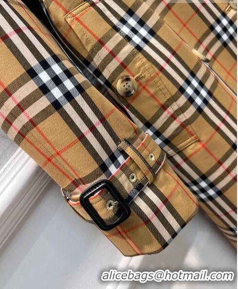 Top Quality Burberry Check Trench Coat B9205 2023