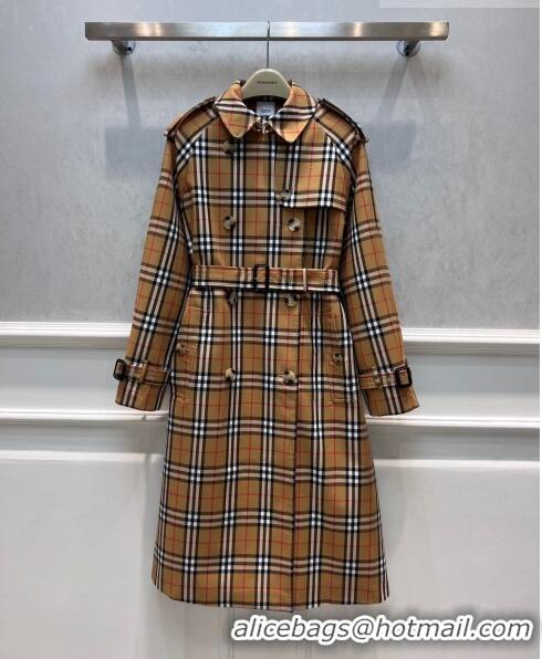 Top Quality Burberry Check Trench Coat B9205 2023