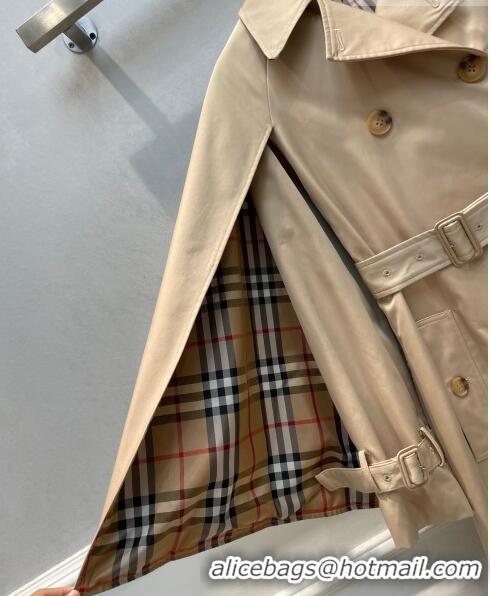 ​Super Quality Burberry Cloak Trench Coat B9204 Khaki 2023