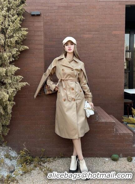 ​Super Quality Burberry Cloak Trench Coat B9204 Khaki 2023