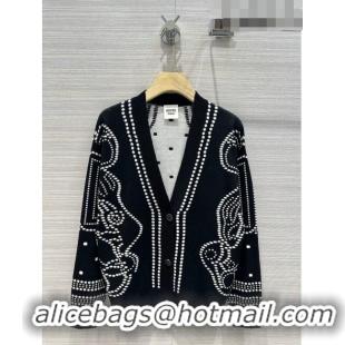 ​Most Popular Hermes Wool & Silk Cardigan H7519 Black 2023