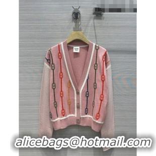 ​Original Cheap Hermes Wool & Silk Cardigan H7523 Pink 2023