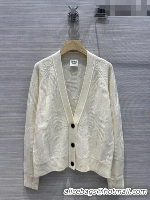 ​Cheapest Grade Hermes Cashmere & Wool Cardigan H7602 Beige 2023