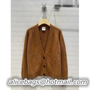 Top Quality Hermes Cashmere & Wool Cardigan H7603 Brown 2023