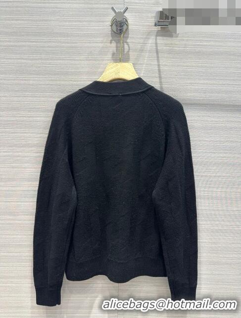 ​Most Popular Hermes Cashmere & Wool Cardigan H7604 Black 2023