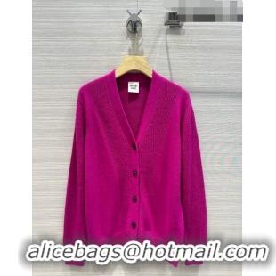 Modern Classic Hermes Cashmere & Wool Cardigan H7608 Rosy 2023