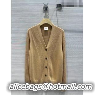 New Design Hermes Cashmere & Wool Cardigan H7609 Brown 2023