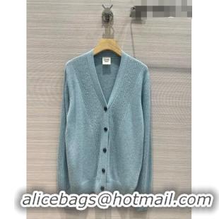 ​Affordable Price Hermes Cashmere & Wool Cardigan H7610 Blue 2023