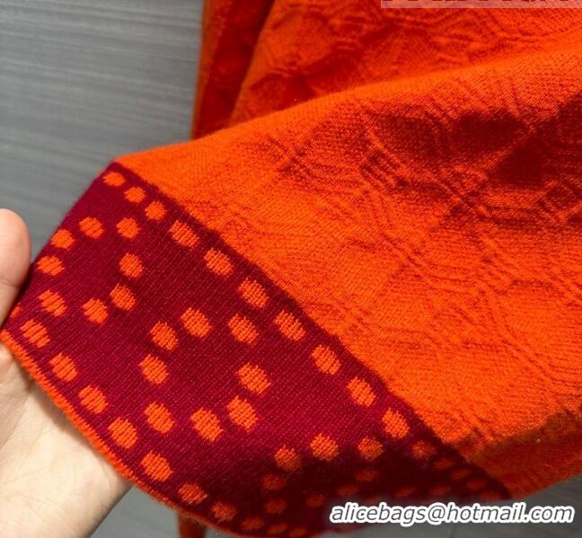 ​Best Quality Hermes Cashmere Sweater H71216 Orange Red 2023