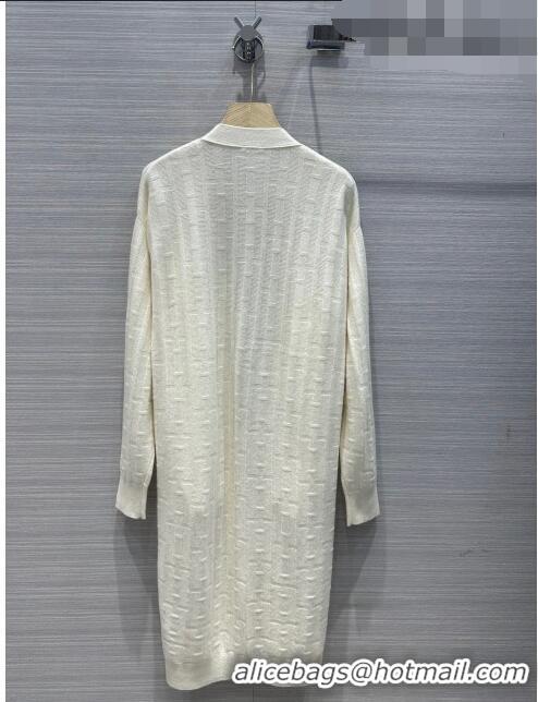 Most Popular Hermes Cashmere Long Cardigan H81606 Beige 2023