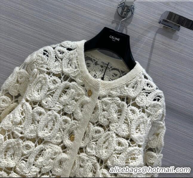 ​Buy Discount Celine Knit Cardigan C7520 White 2023