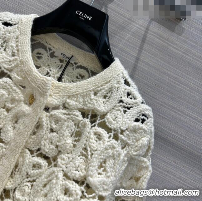 ​Buy Discount Celine Knit Cardigan C7520 White 2023