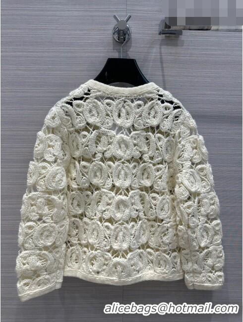 ​Buy Discount Celine Knit Cardigan C7520 White 2023