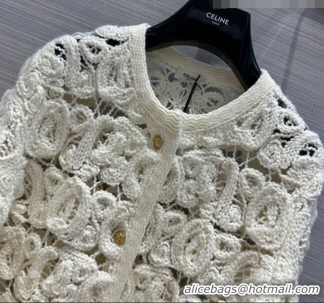 ​Buy Discount Celine Knit Cardigan C7520 White 2023